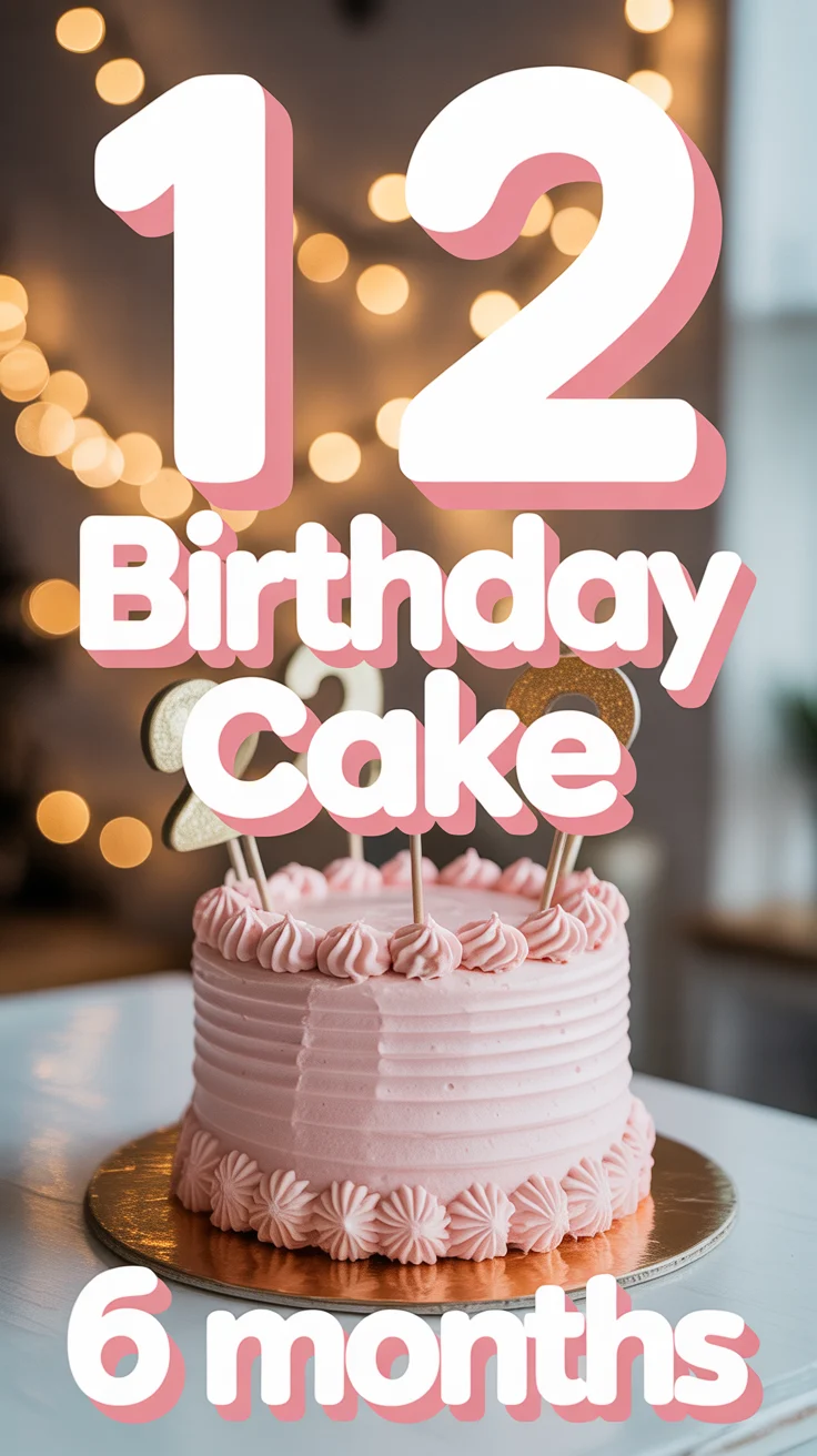 🎂 1 2 Birthday Cake 6 Months