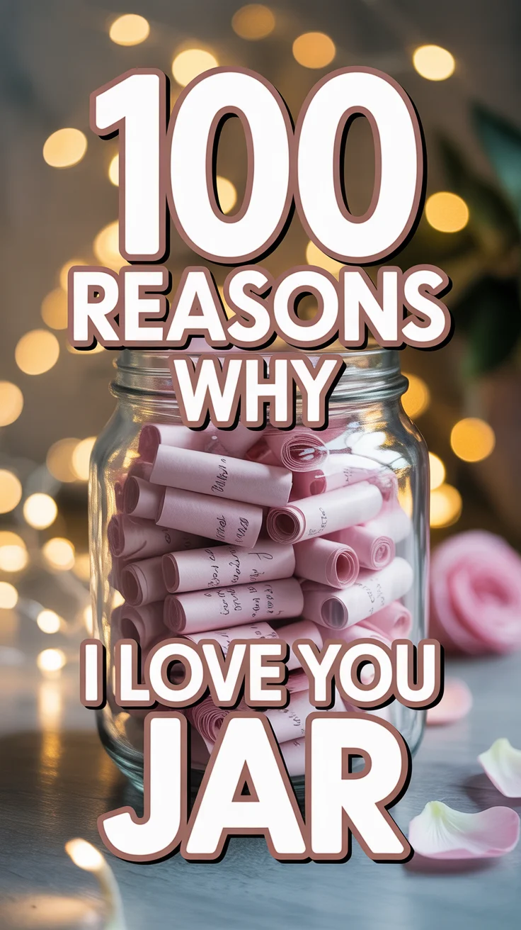💖 100 Reasons Why I Love You Jar