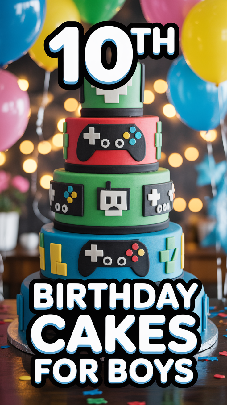 🎮 10th Birthday Cakes For Boys