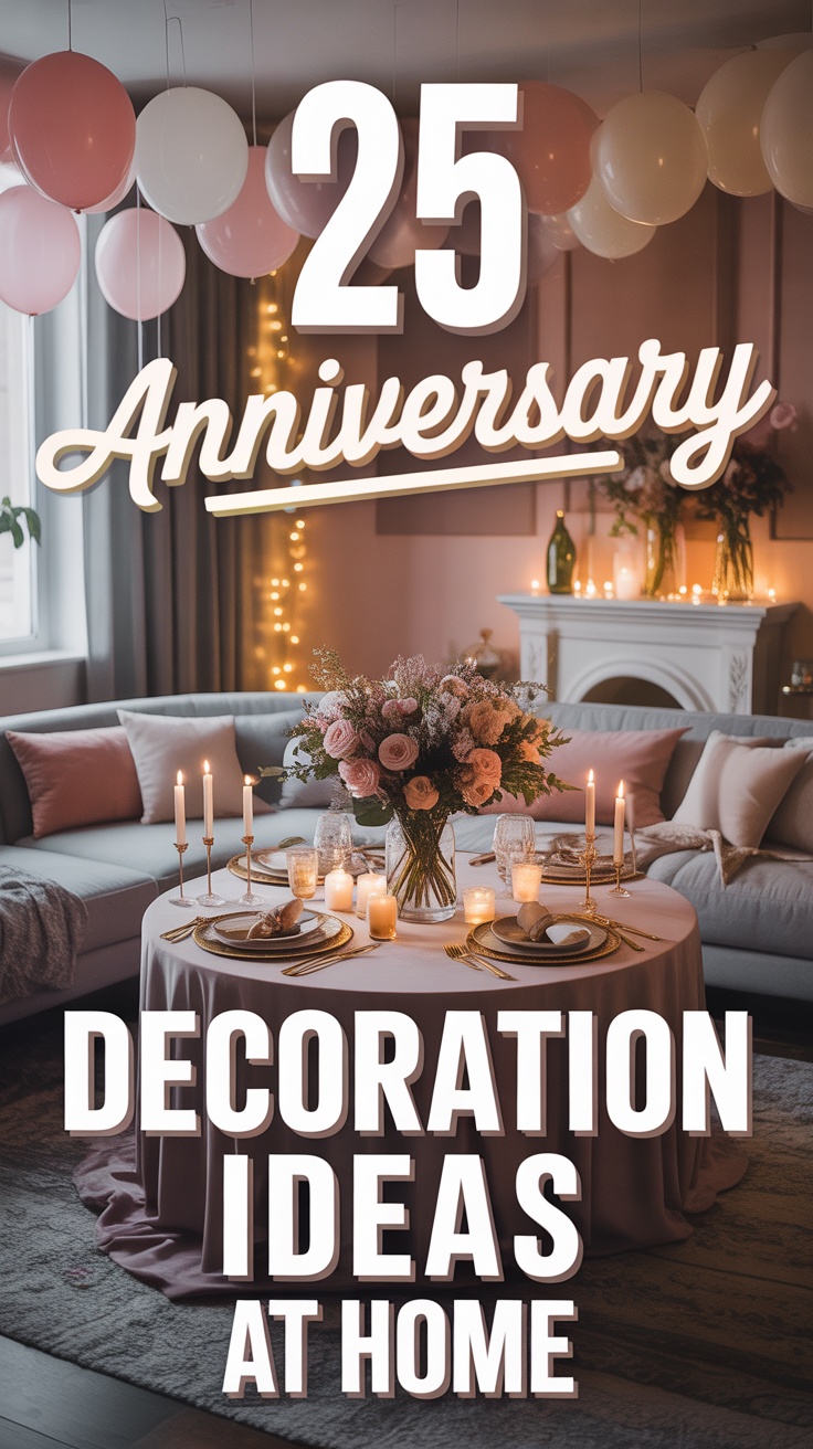 💖 25 Anniversary Decoration Ideas At Home