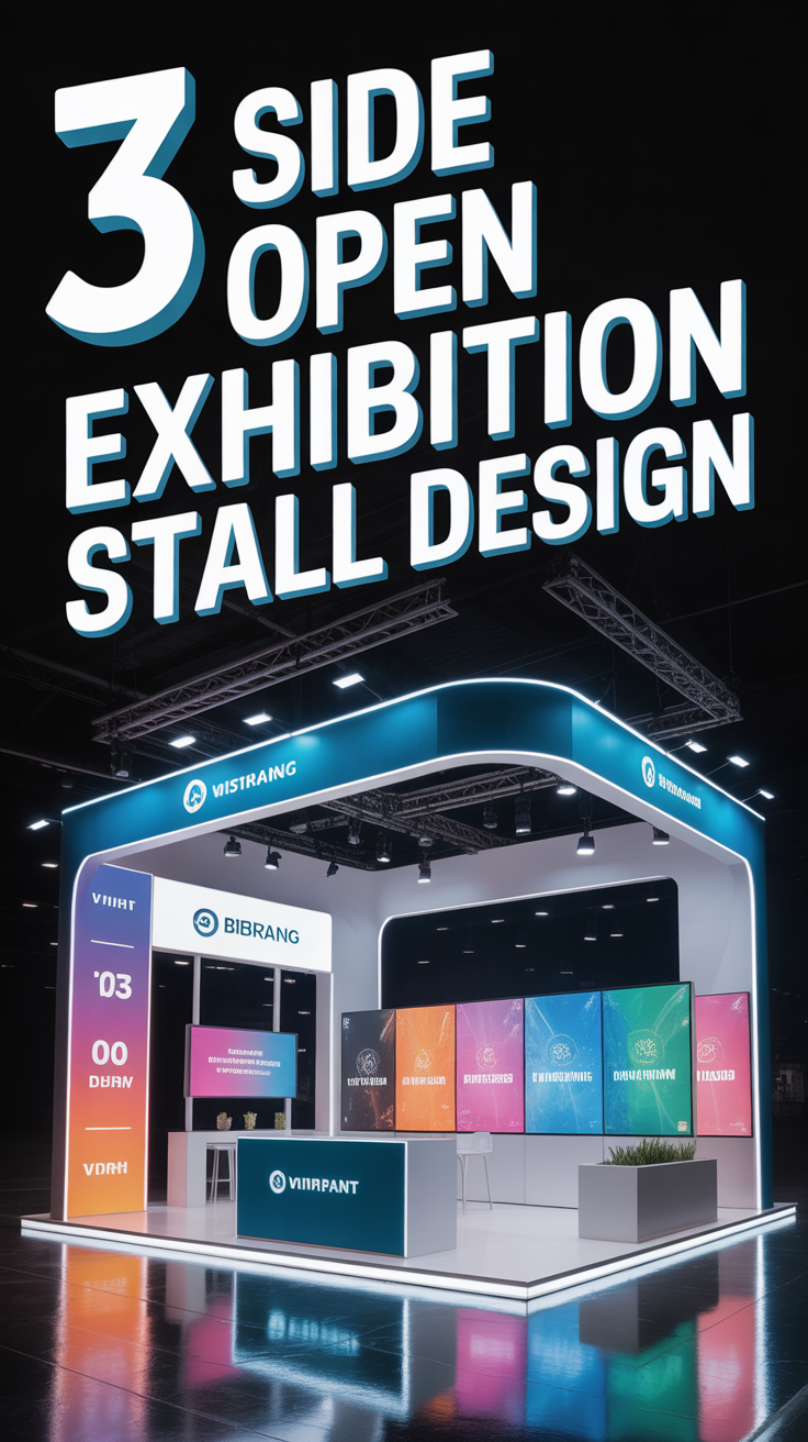 ✨ 3 Side Open Exhibition Stall Design