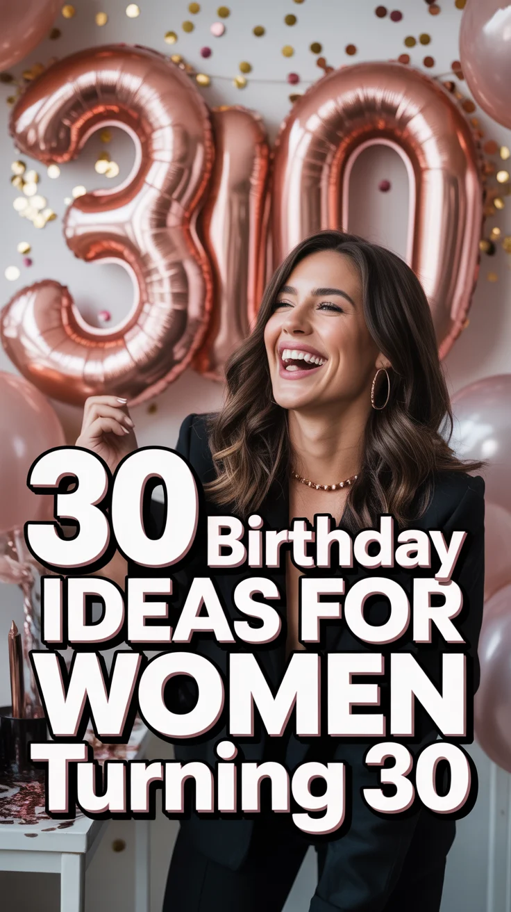 🎂 30 Birthday Ideas For Women Turning 30