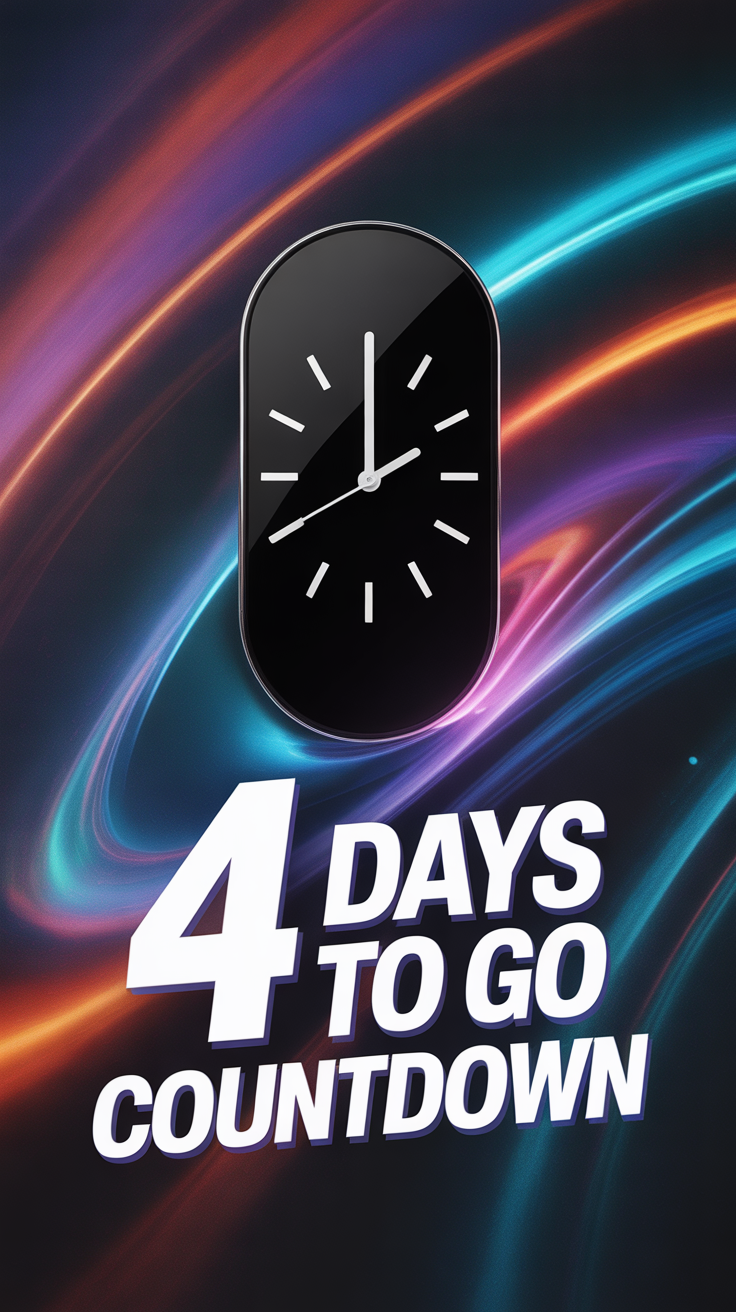 ⏰ 4 Days To Go Countdown