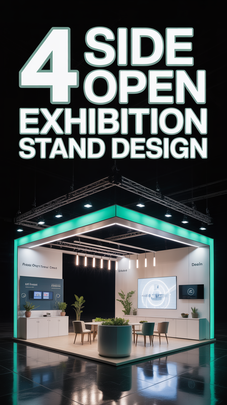 ✨ 4 Side Open Exhibition Stand Design