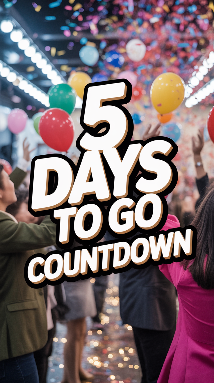 🎉 5 Days To Go Countdown