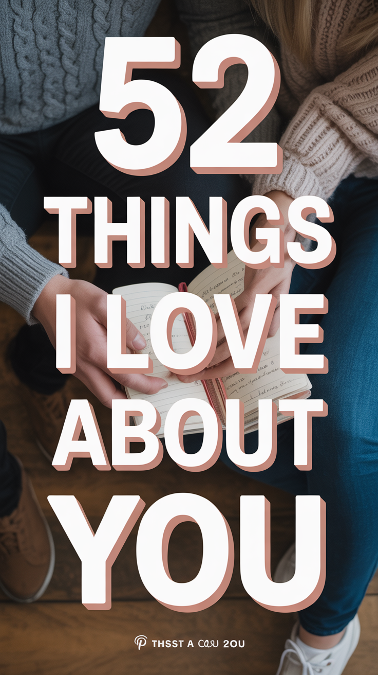 💖 52 Things I Love About You