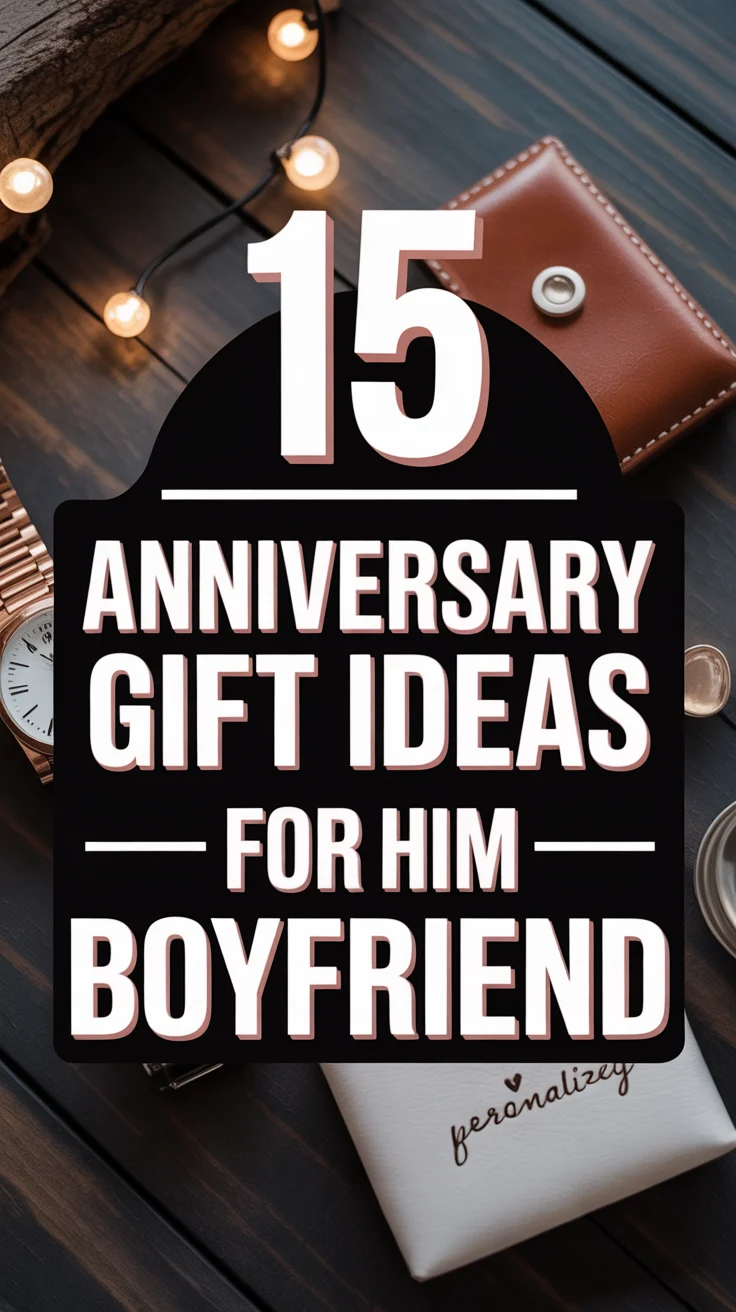 💖 15 Anniversary Gift Ideas For Him Boyfriend