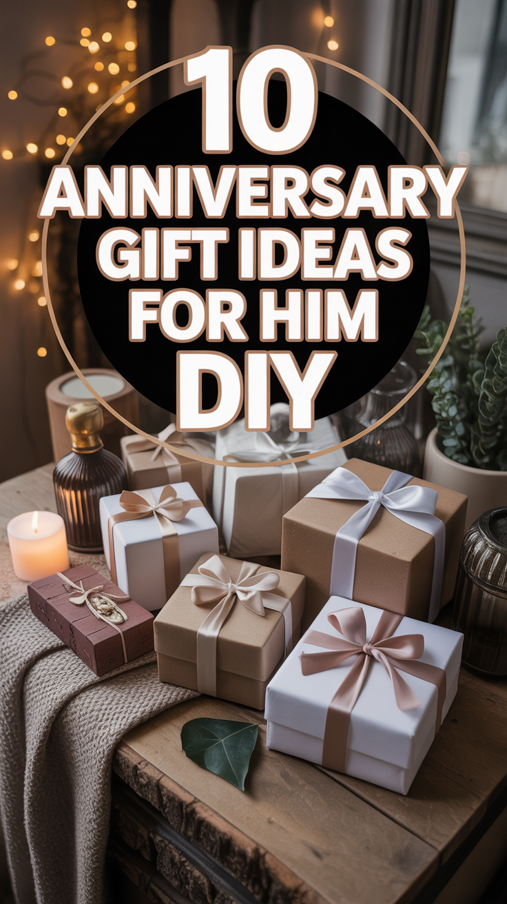 🎁 10 Anniversary Gift Ideas For Him DIY