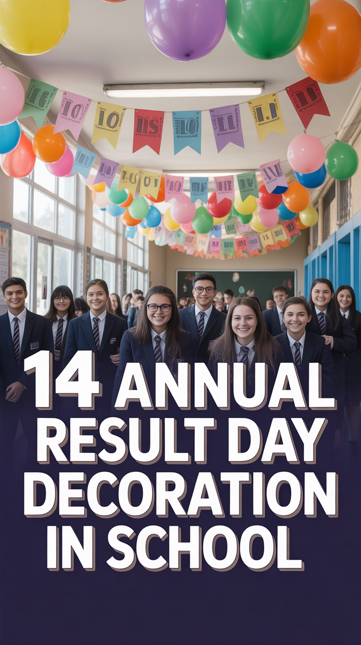 🏆 14 Annual Result Day Decoration In School