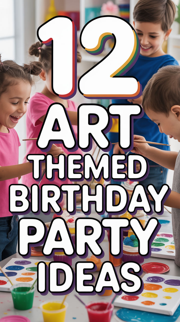 🎨 12 Art Themed Birthday Party Ideas