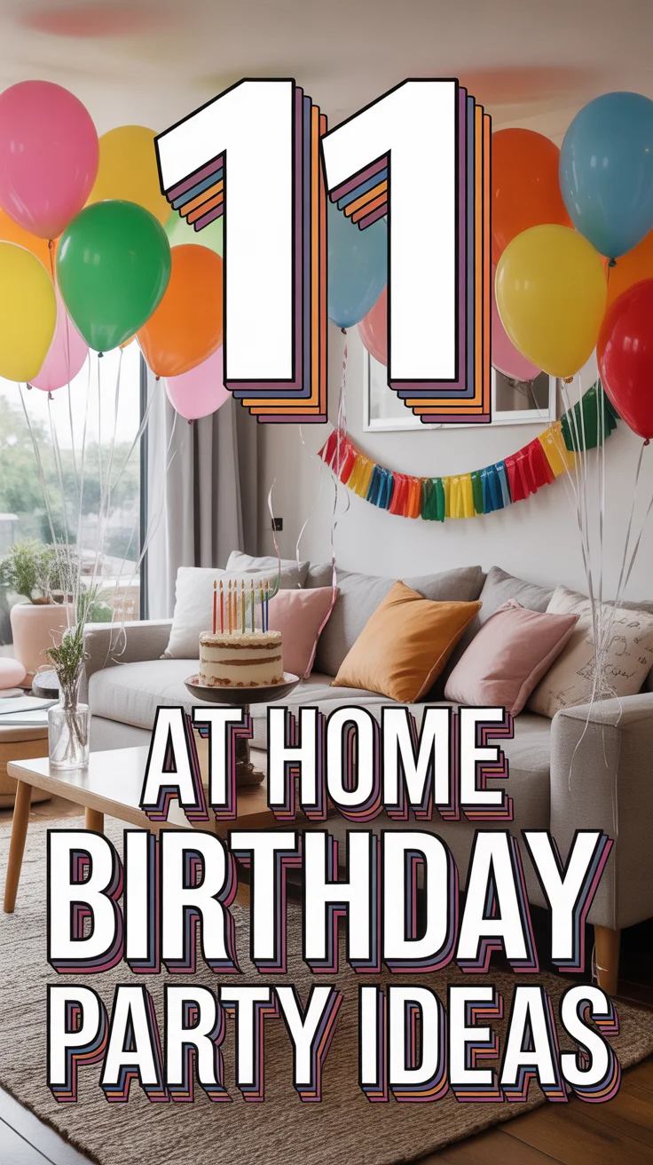 🎉 11 At Home Birthday Party Ideas