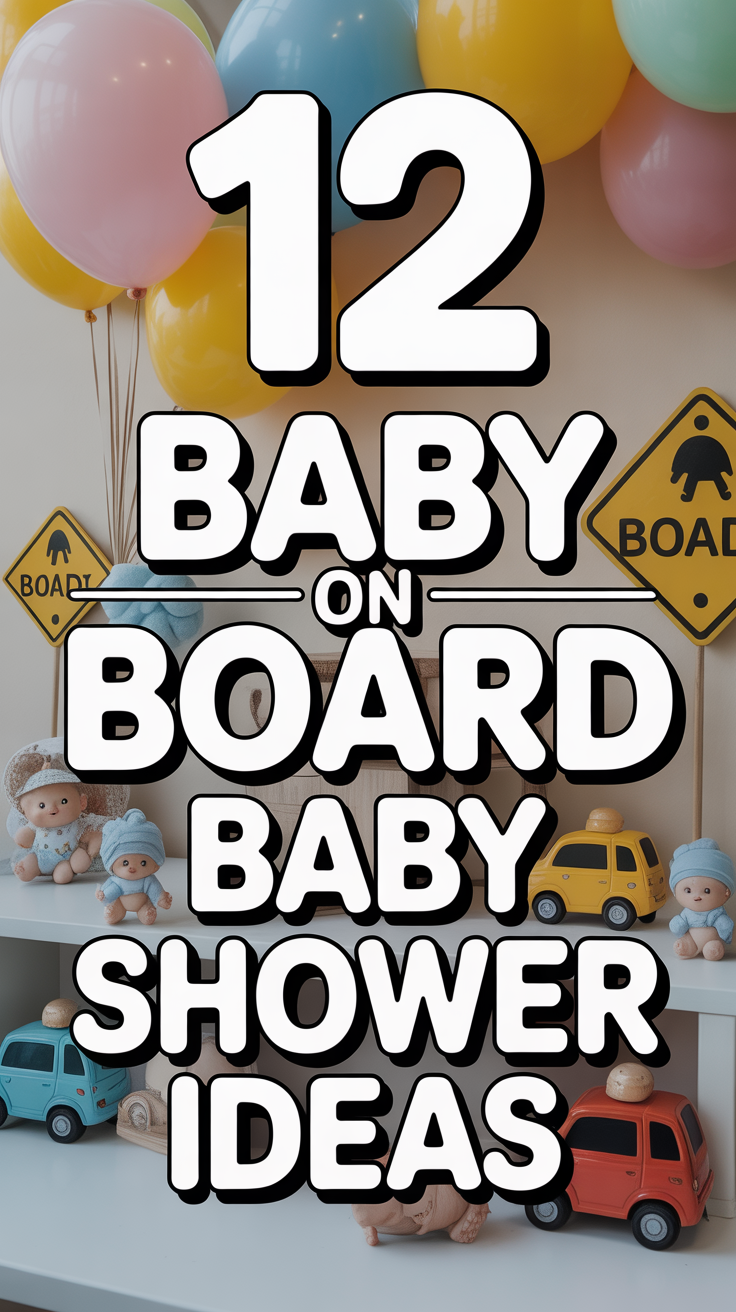 👶 12 Baby On Board Baby Shower Ideas