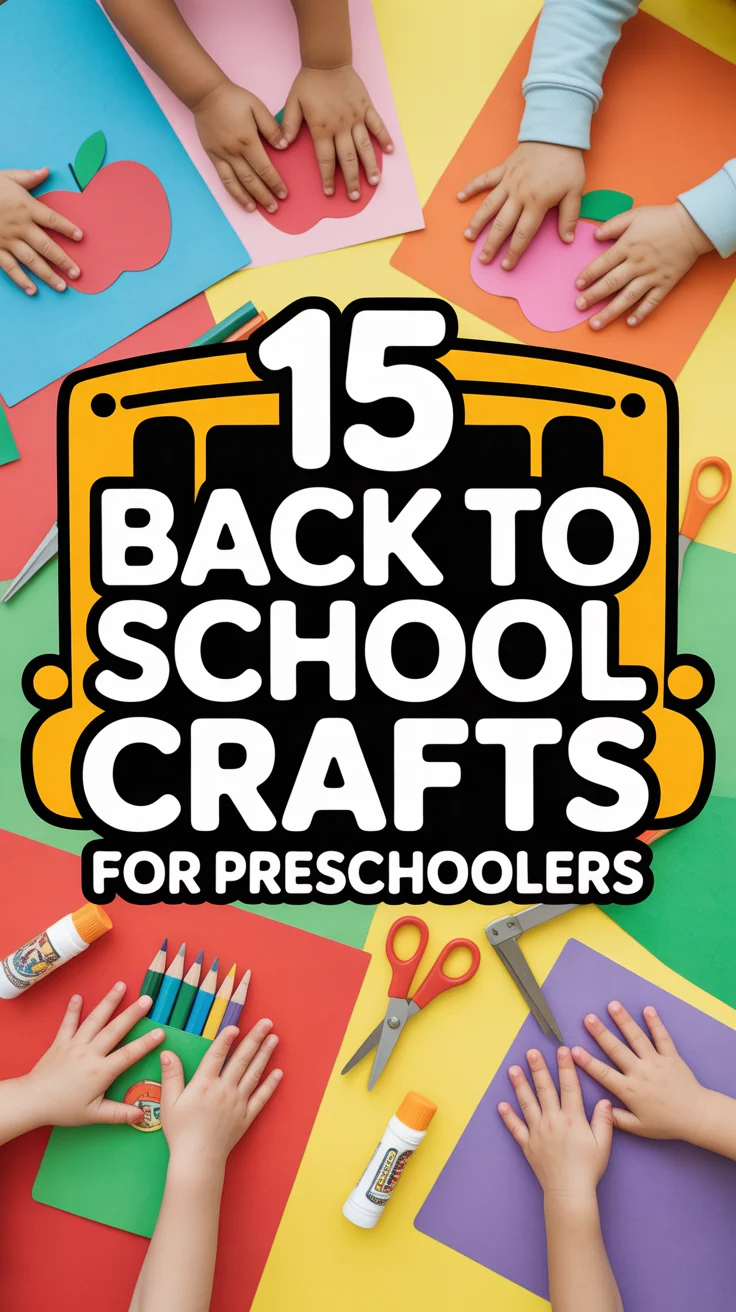 🎨 15 Back To School Crafts For Preschoolers