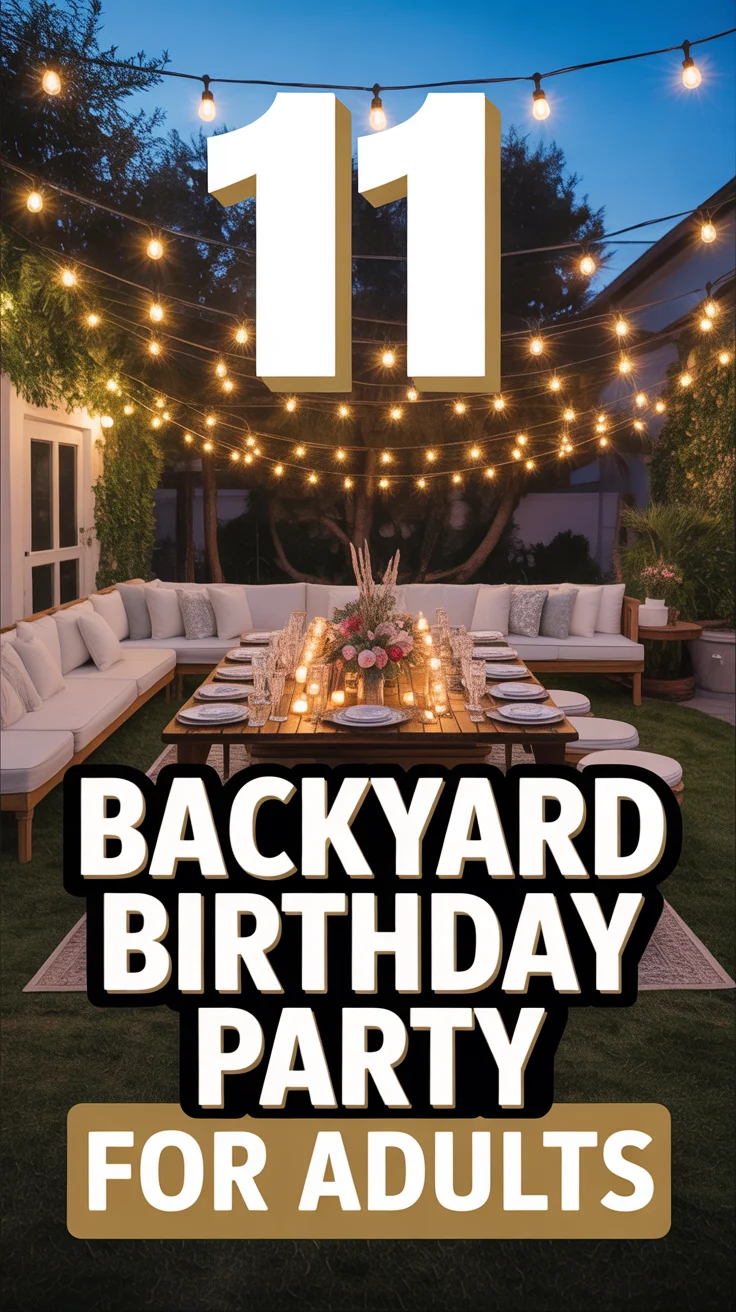 🥳 11 Backyard Birthday Party For Adults