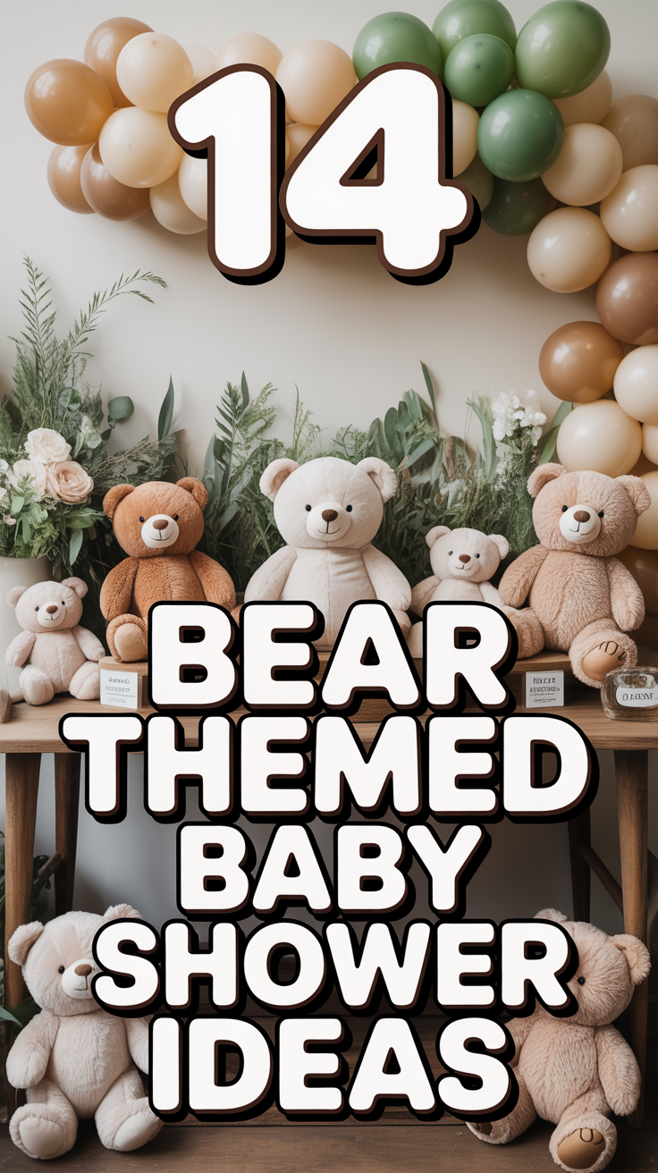 🐻 14 Bear Themed Baby Shower Ideas