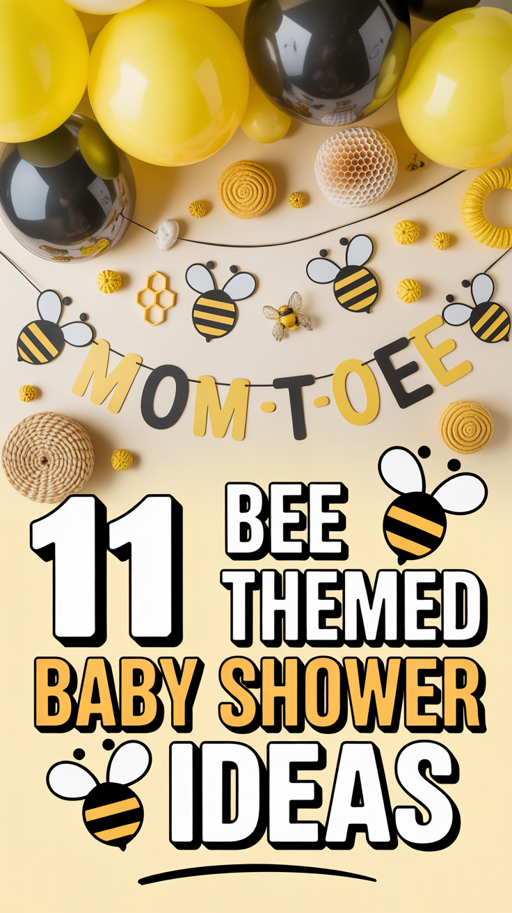 🐝 11 Bee Themed Baby Shower Ideas