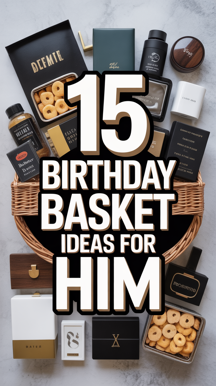 🎁 15 Birthday Basket Ideas For Him