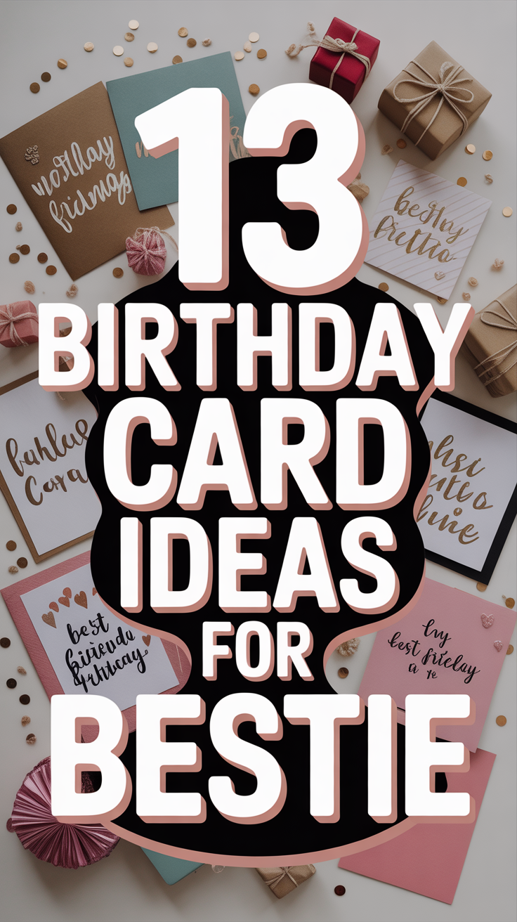 🎉 13 Birthday Card Ideas For Bestie