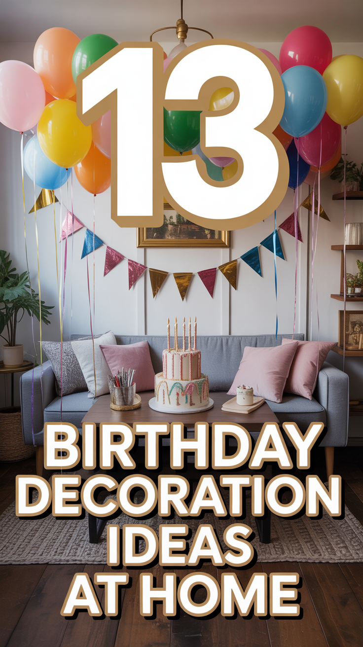 🎉 13 Birthday Decoration Ideas At Home