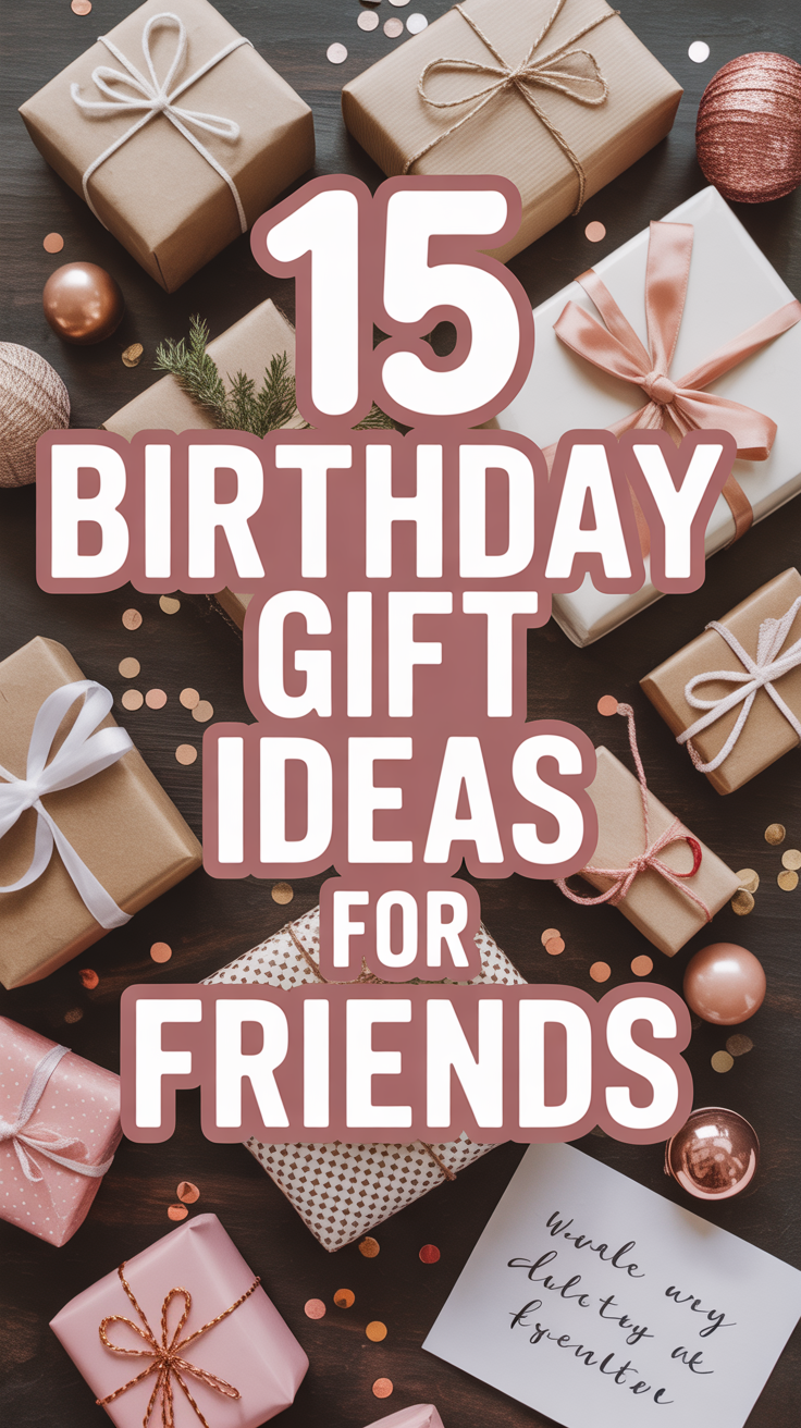 🎁 15 Birthday Gift Ideas For Friends