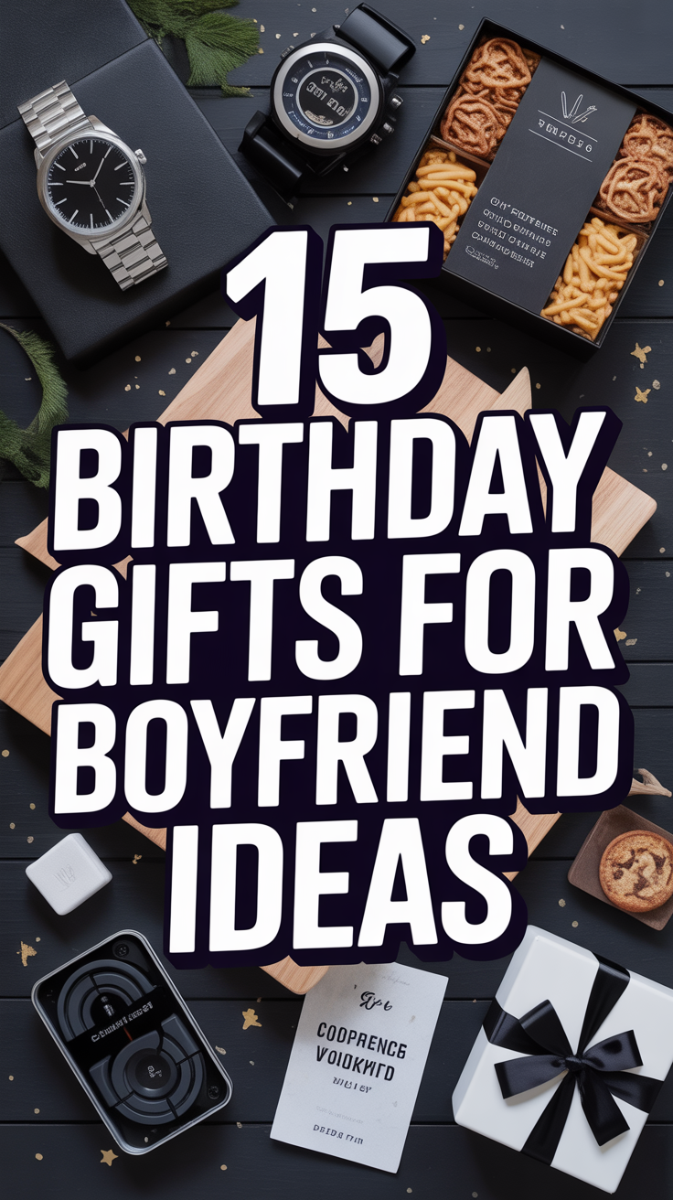🎁 15 Birthday Gifts For Boyfriend Ideas