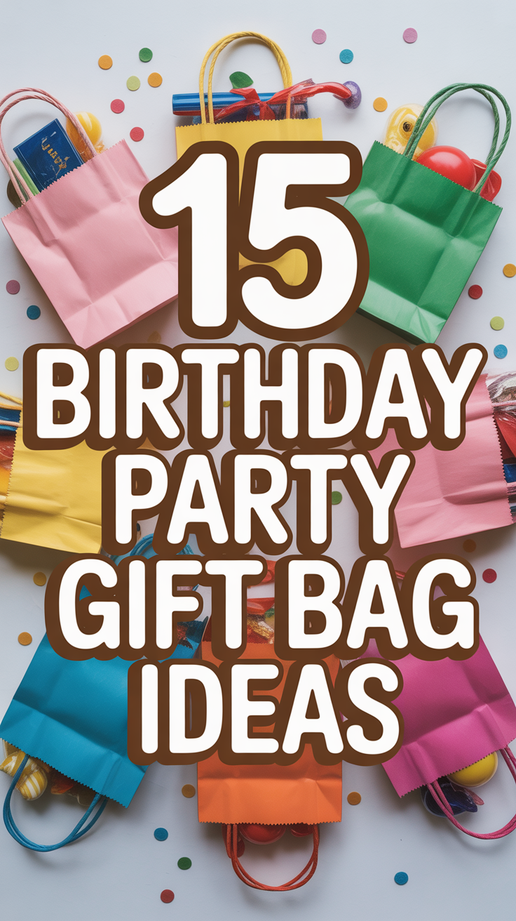 🎉 15 Birthday Party Gift Bag Ideas