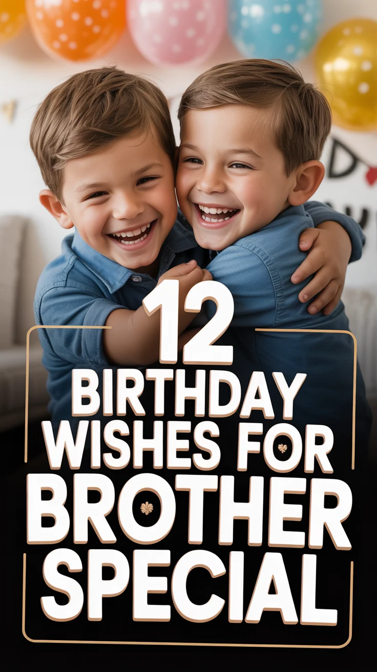 🥳 12 Birthday Wishes For Brother Special