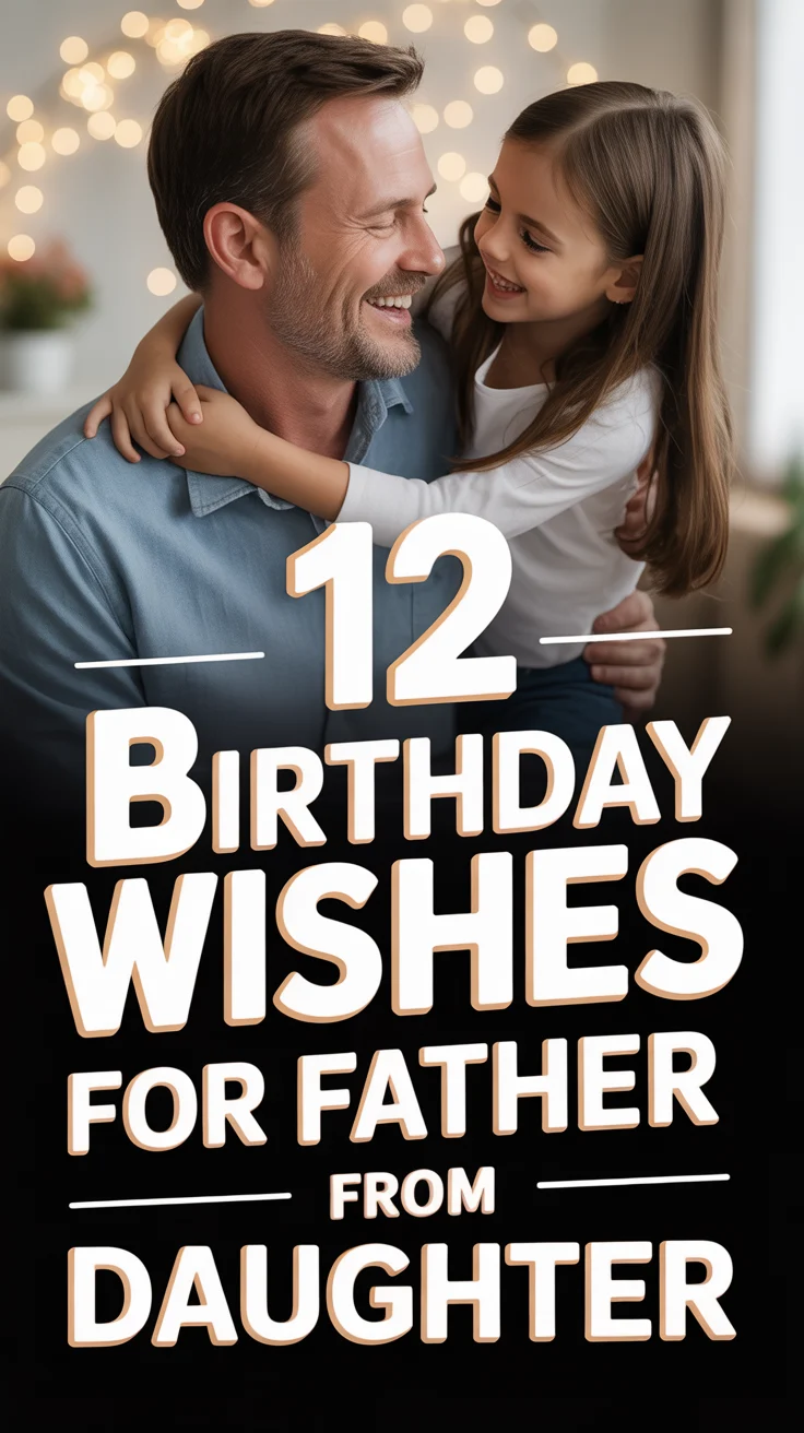 ❤️ 12 Birthday Wishes For Father From Daughter