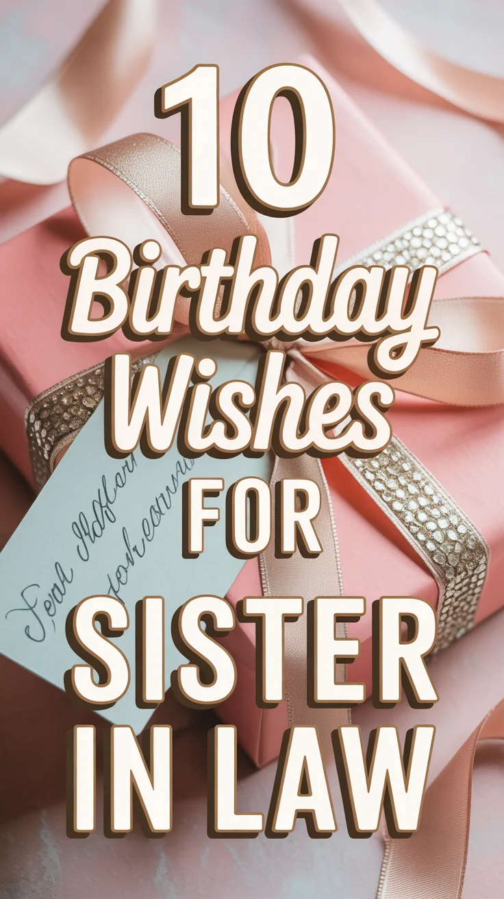 🎉 10 Birthday Wishes For Sister In Law