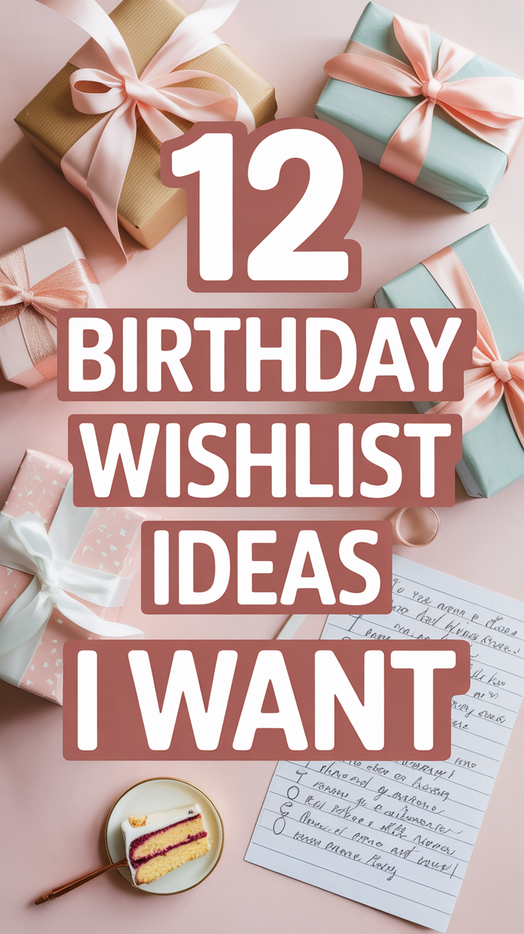 🎁 12 Birthday Wishlist Ideas I Want