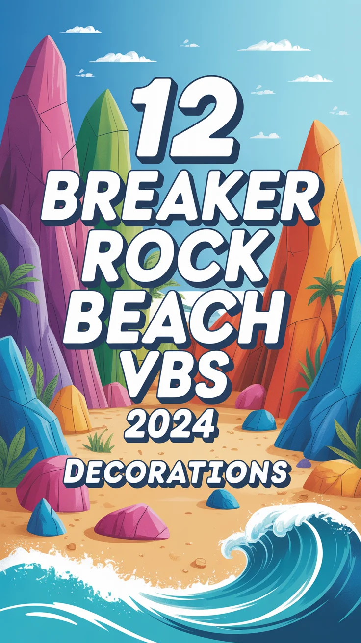 🌊 12 Breaker Rock Beach VBS 2024 Decorations