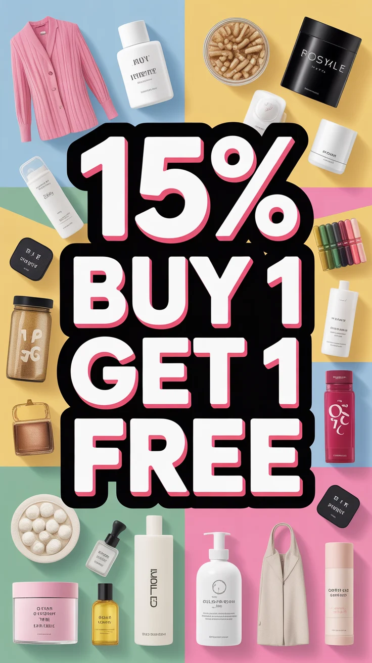 🛍️ 15 Buy 1 Get 1 Free