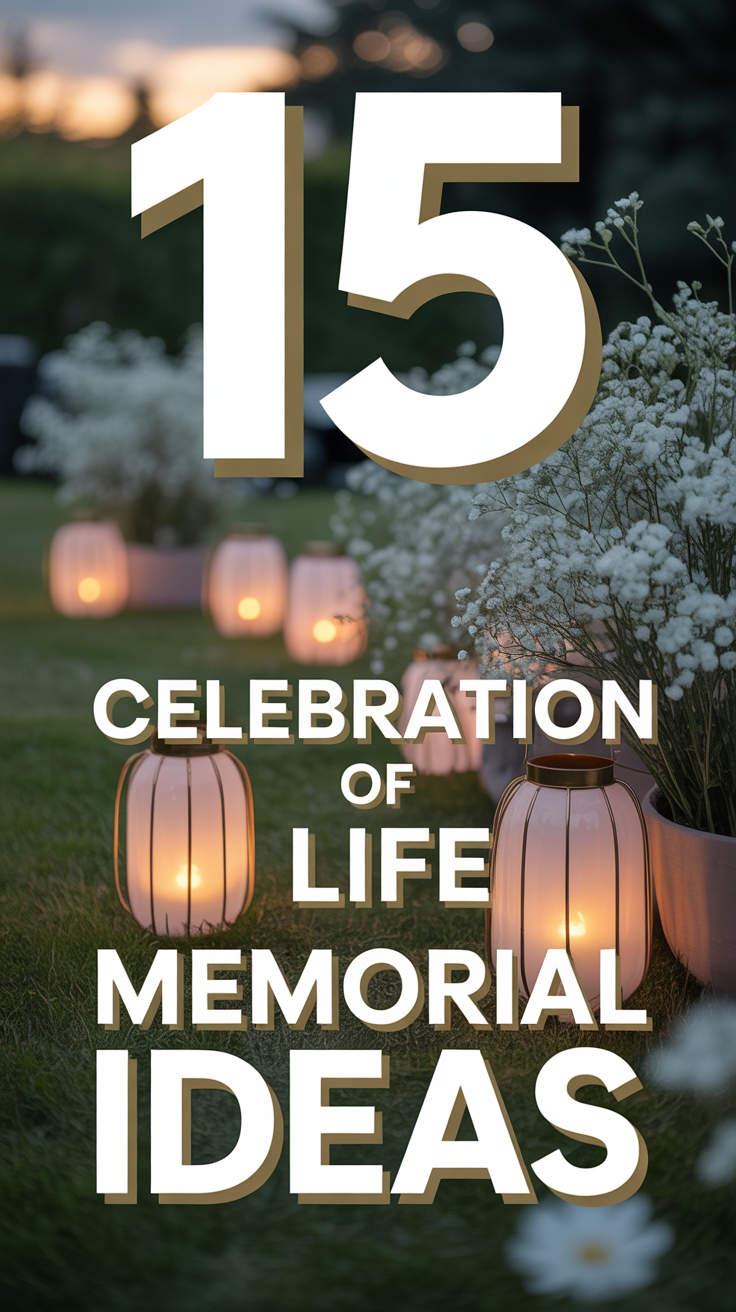 ❤️ 15 Celebration Of Life Memorial Ideas