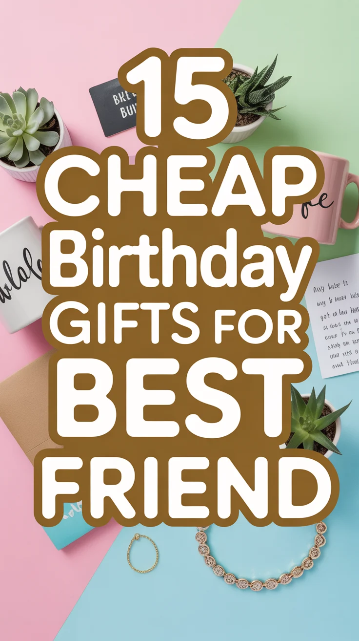 🎁 15 Cheap Birthday Gifts For Best Friend