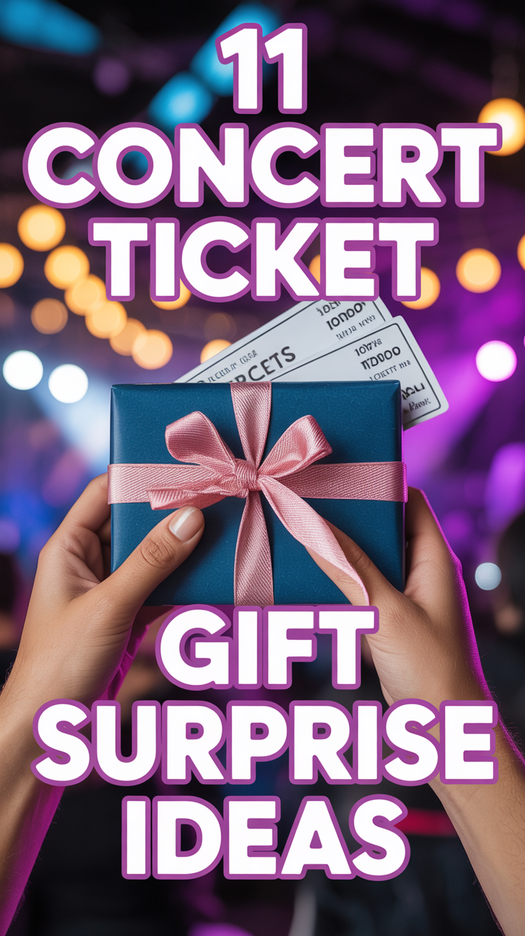 🎸 11 Concert Ticket Gift Surprise Ideas