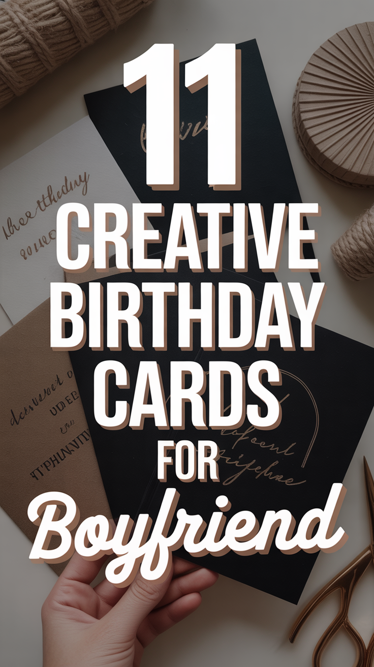 🎉 11 Creative Birthday Cards For Boyfriend