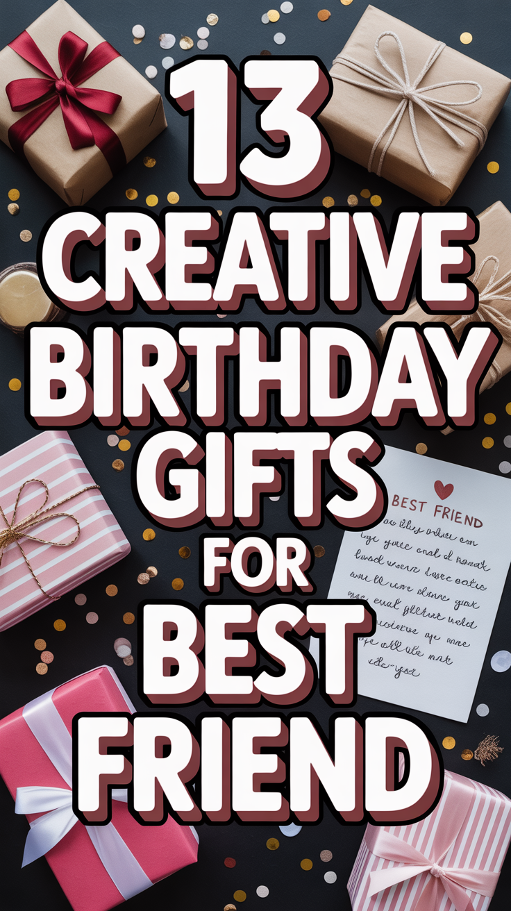 🎉 13 Creative Birthday Gifts For Best Friend