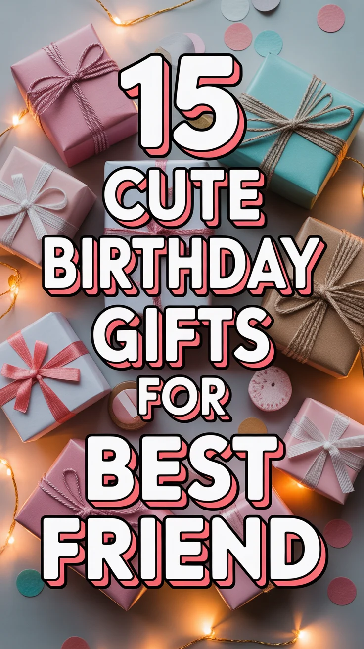 🎁 15 Cute Birthday Gifts For Best Friend