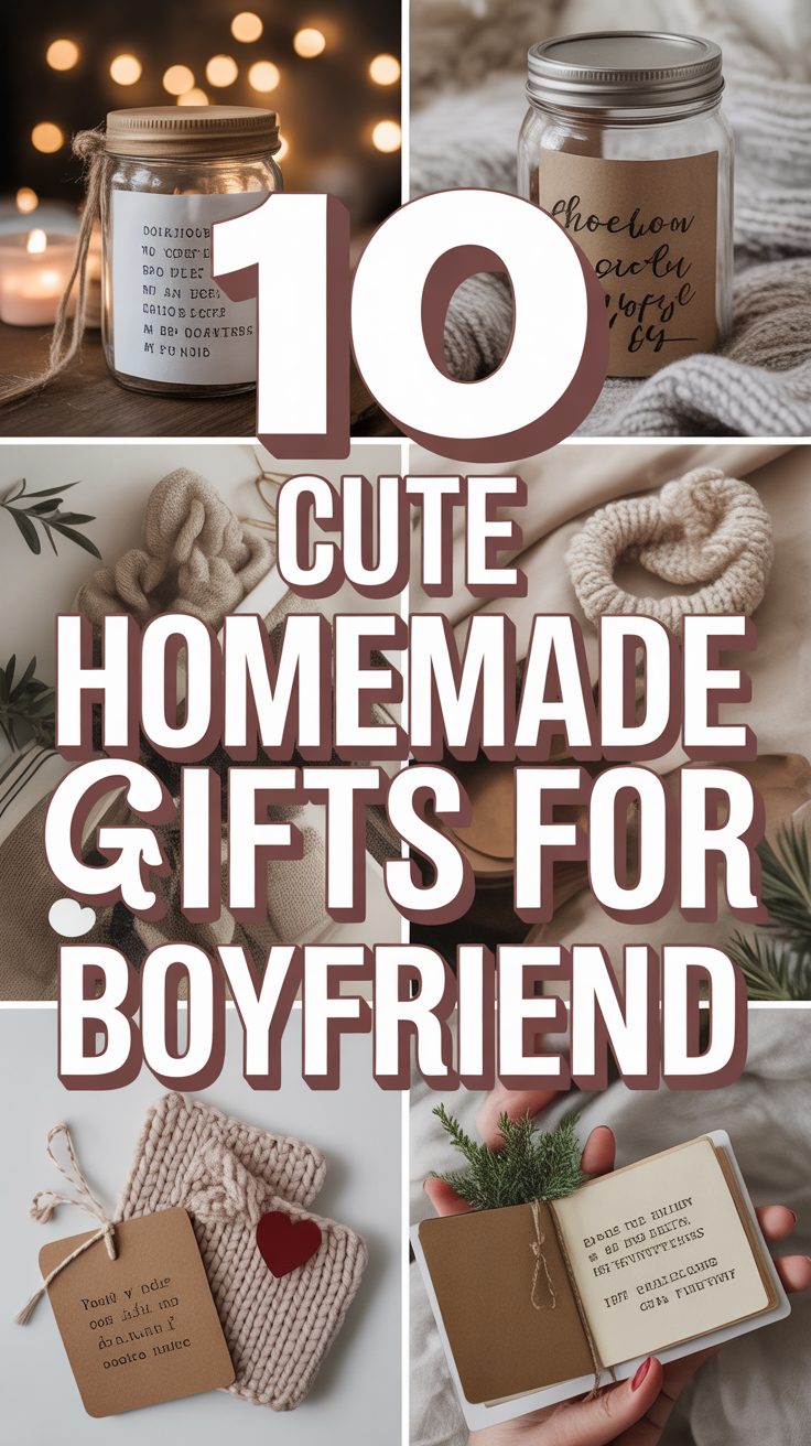 ❤️ 10 Cute Homemade Gifts For Boyfriend