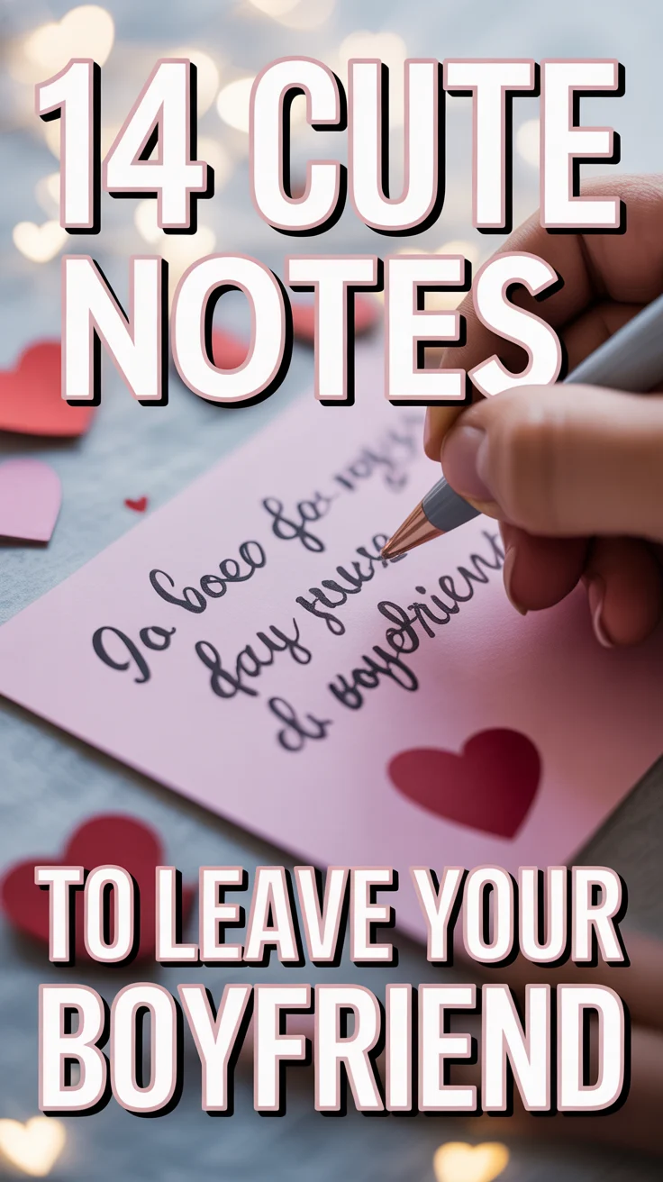 💖 14 Cute Notes To Leave Your Boyfriend