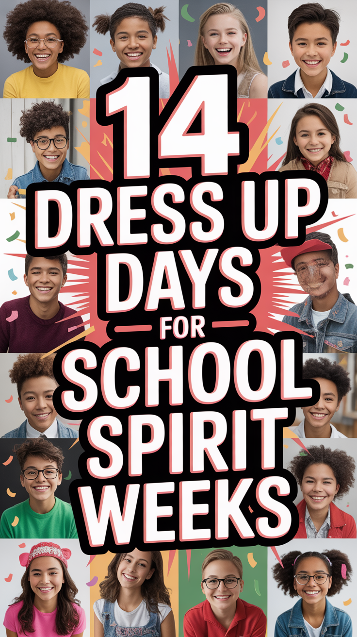 🥳 14 Dress Up Days For School Spirit Weeks