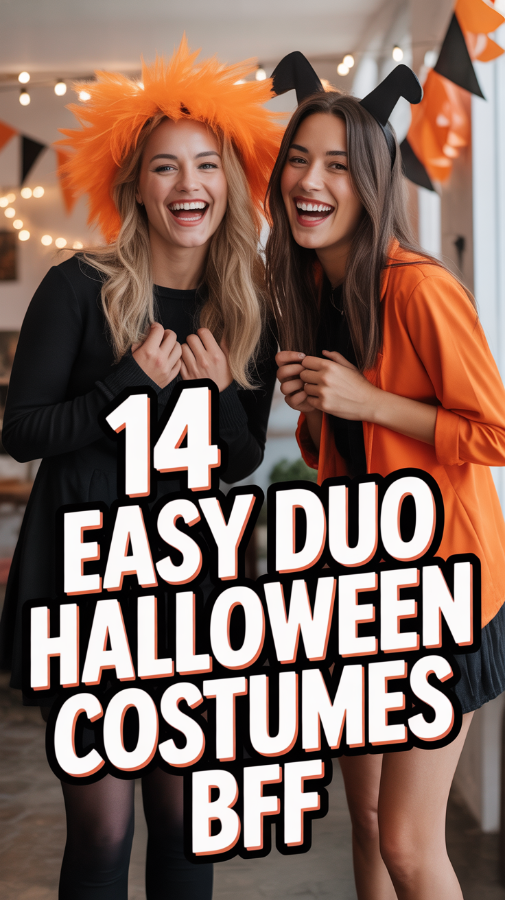 👯‍♀️ 14 Easy Duo Halloween Costumes BFF