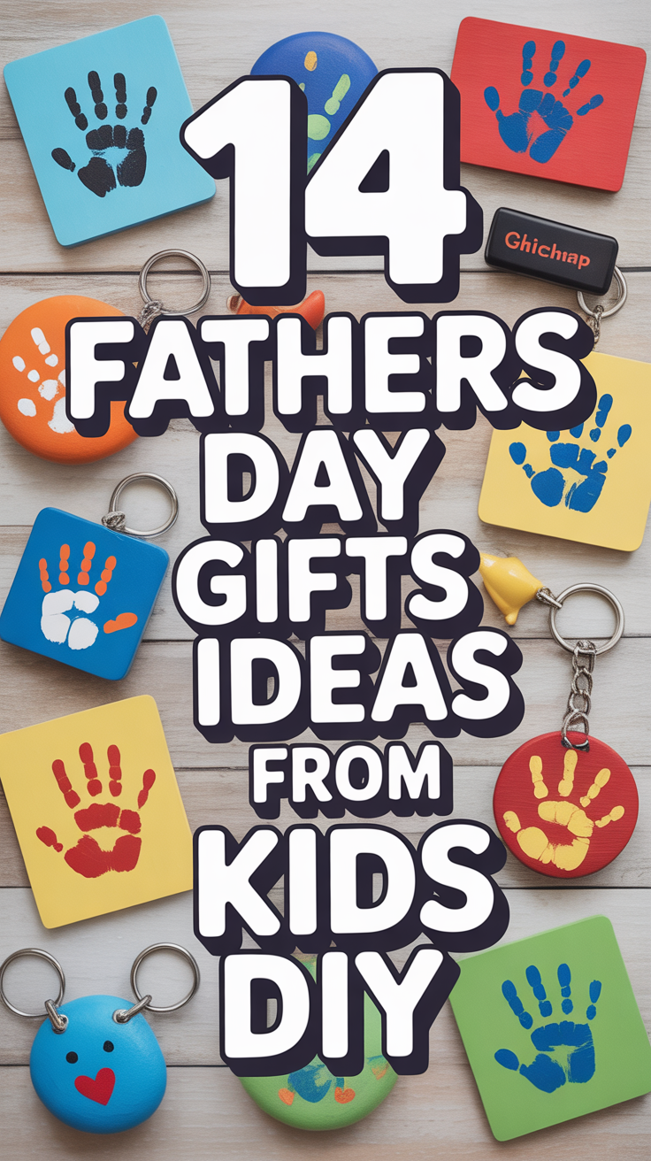 🎁 14 Fathers Day Gifts Ideas From Kids DIY