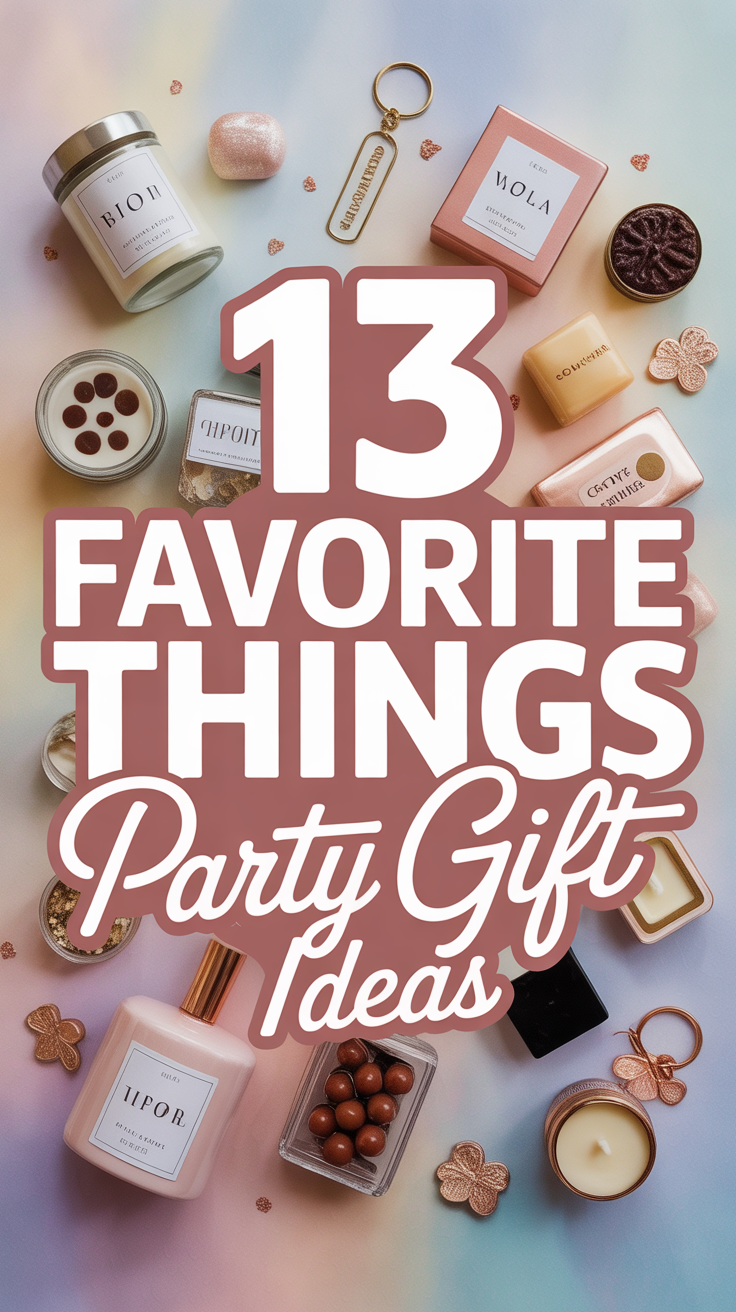 ✨ 13 Favorite Things Party Gift Ideas