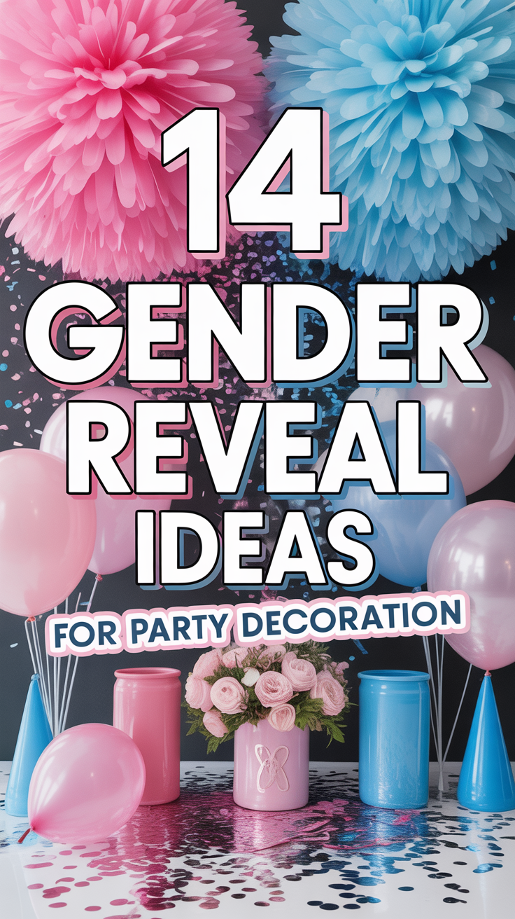 🍼 14 Gender Reveal Ideas For Party Decoration