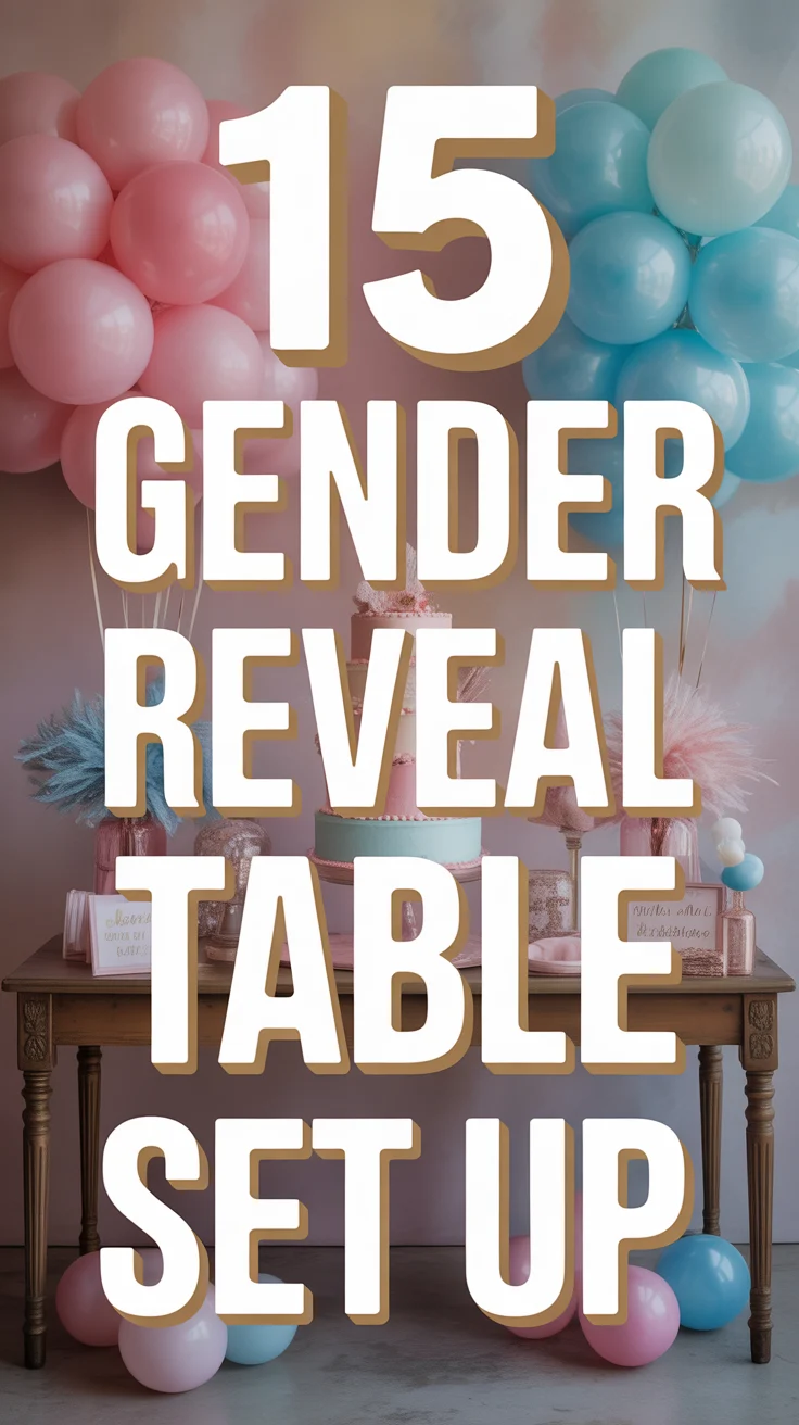 🍼 15 Gender Reveal Table Set Up