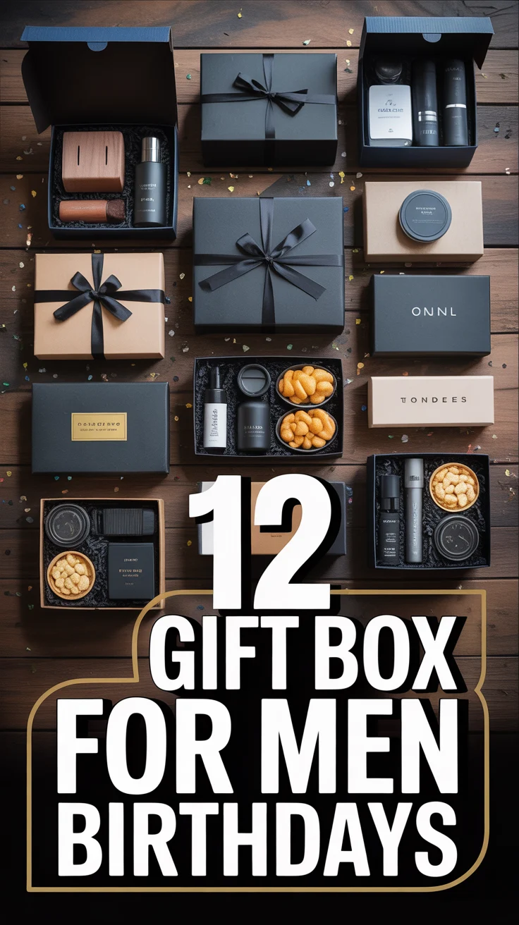 🎁 12 Gift Box For Men Birthdays