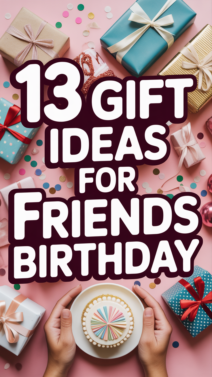 🎁 13 Gift Ideas For Friends Birthday