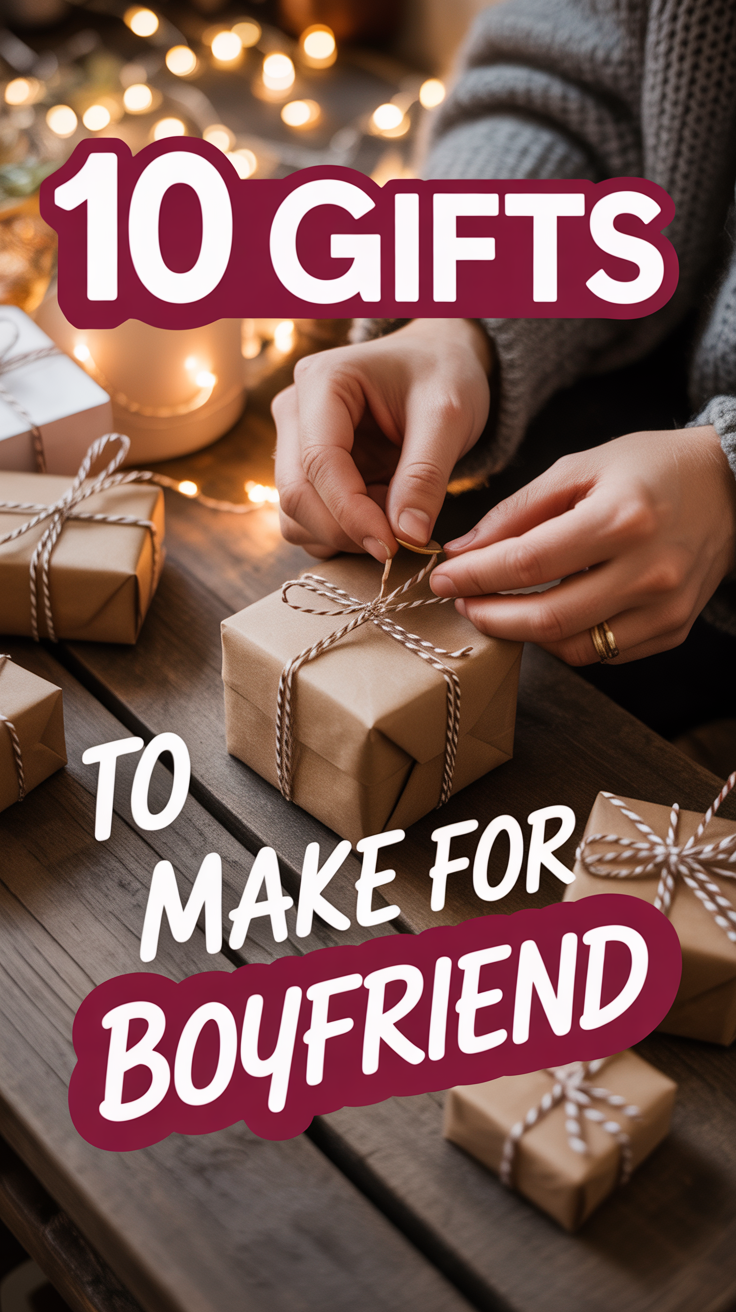 🎁 10 Gifts To Make For Boyfriend