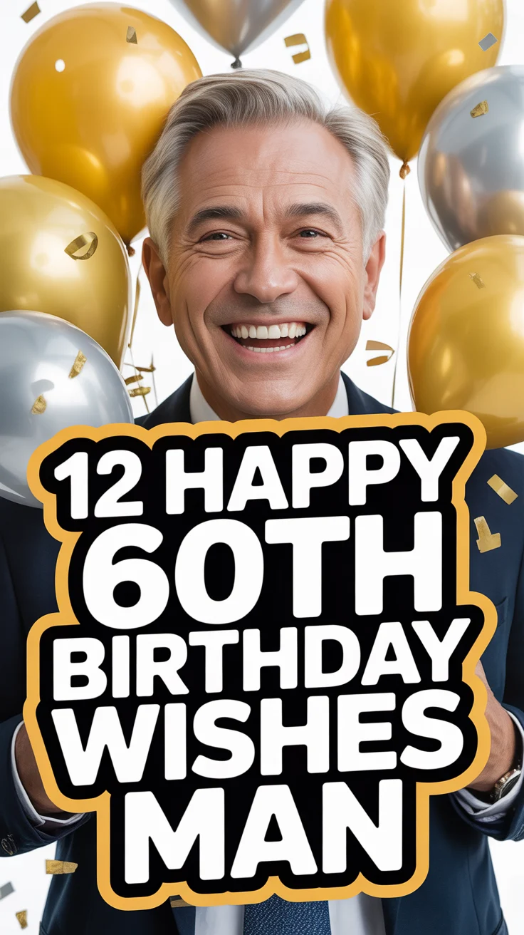 🎉 12 Happy 60th Birthday Wishes Man
